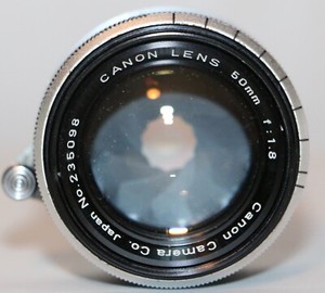 Canon 50mm f/1.8 L39 Threadmount Lens Sold AS IS Free USA Shipping