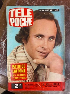 REVUE TÉLÉ POCHE 1975 N°493 PATRICE LAFFONT - Picture 1 of 1