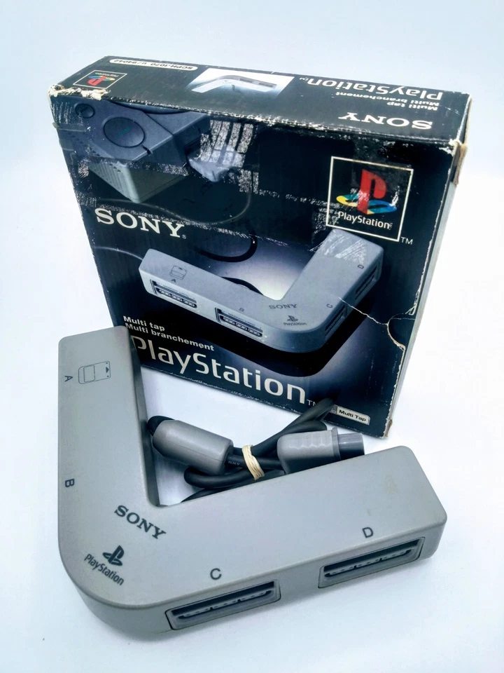 Sony PlayStation 1 PS1 Gray In Box vintage video game controller Multitap - Image 1 of 4