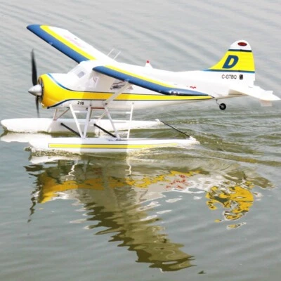 Dynam DHC-2 Beaver V2 Blue 4S Sea/Land RC Seaplane 1.5m w/ Flaps Plus Floats - Image 1 of 4