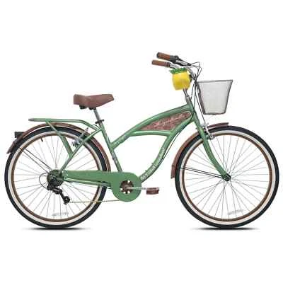 Women's Margaritaville Cruiser Bike 26" Perfect Fit Frame, 7-Speed, Green - Image 1 of 4
