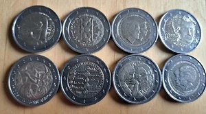 8 x 2 Euro Europa Gedenkmünzen Sondermünzen - Bild 1 von 1