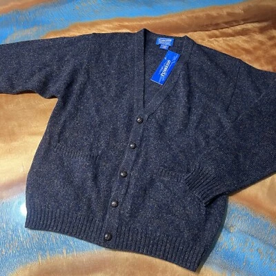 Vintage Pendleton Wool Button front Cardigan Brown marled knit size medium  - Image 1 of 4