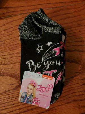 [Nickelodeon] Jojo Sima Niña No Show 5 Pares Calcetines Talla 6-8.5 Foto 1 de 4