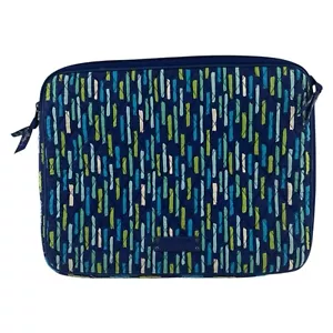 Custodia trapuntata per laptop Vera Bradley - Katalina blu doccia strisce pioggia - Foto 1 di 8