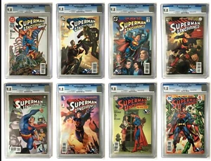 Superman Unchained 1 CGC 9.8 Variant Covers lot of 8 - Picture 1 of 10