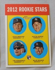 2012 Topps Heritage #324 Jesus Montero  Austin Romine Tim Federowicz Wilin Rosar
