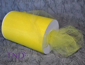 TULLE ROLL SPOOL 6”x100 YDS (300 FT) TUTU WEDDING BOW GIFT CRAFT DECORATION - Picture 1 of 45