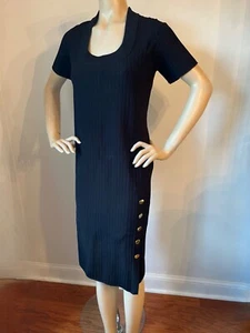 NUEVO VESTIDO VAINA PUNTO ST JOHN TALLA L 10/12 NEGRO - Imagen 1 de 8