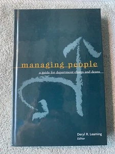 BRAND NEW ~ Managing People A Guide For Department Chairs And Deans 1st edition - Picture 1 of 3