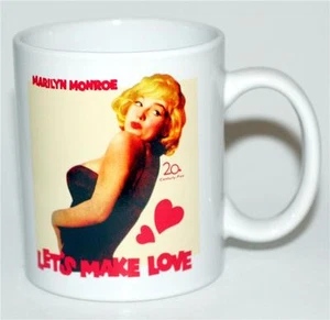 MARILYN MONROE Hollywood Star Legend LETS MAKE LOVE 12 OZ TAZA DE CAFÉ DE CERÁMICA NUEVA - Imagen 1 de 1