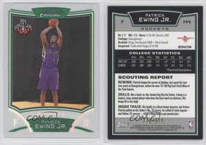 2008 Bowman Draft Picks & Stars Chrome Refractor /499 Patrick Ewing Jr Rookie RC