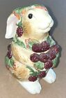 2002 FITZ AND FLOYD BLACKBERRY LABBIT EASTER BUNNY 2058/548