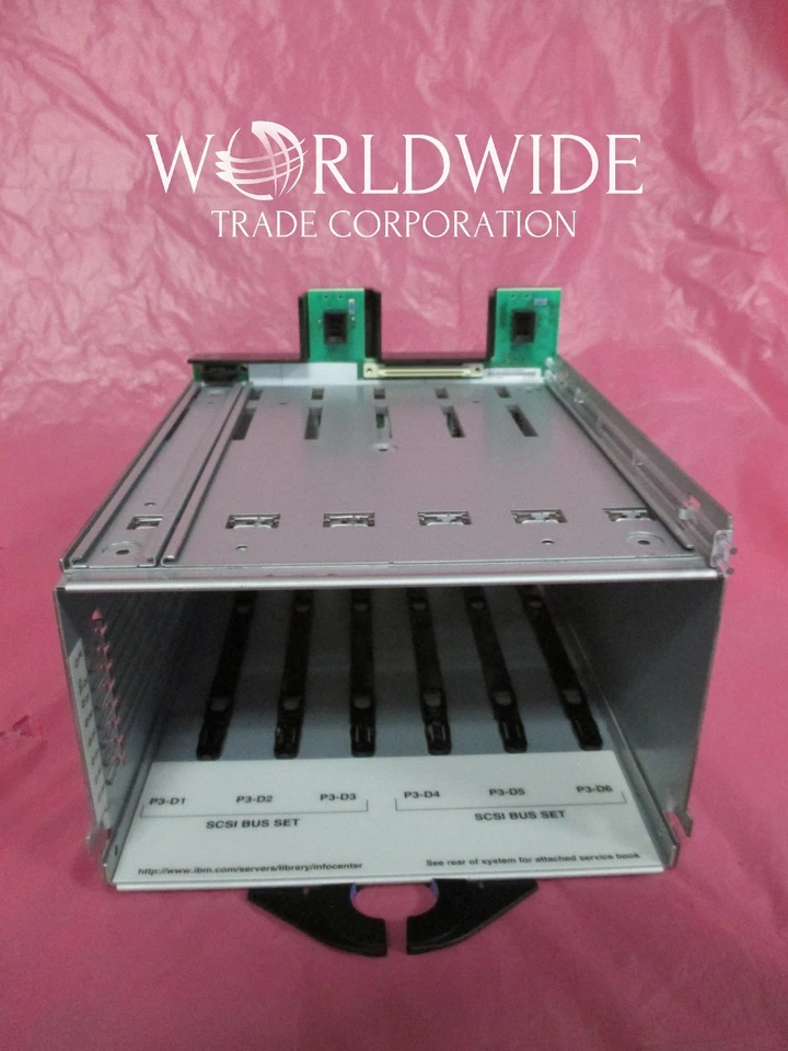IBM 7868 03N4801, 03N4802 Ultra320 SCSI 6-pack Disk Backplane 9117-570,9406-570 - Image 1 of 4