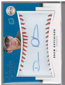 2012 Panini Signature Series Rookies Game Ball  #113 Drew Hutchison Auto /299