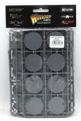 Warlord Games WG-BASE-30 Bag of Round Bases (25mm, 40mm, 60mm, Lozenge) Plastic - Image 1 of 4