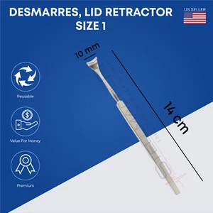 Desmarres Lid Retractor Premium Ophthalmic Surgical Instruments - Picture 1 of 9