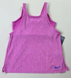 Girl's Youth Nike Dri-Fit Dry Standard Fit Tank Top With Attached Sports Bra - Picture 1 of 4