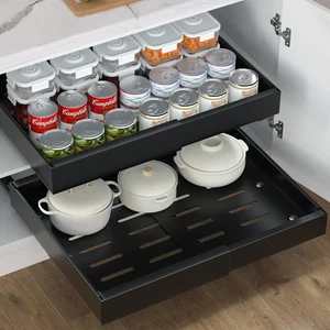 Organizador de gabinete extraíble, cajones extensibles (12,6"-20,47") para Ki... - Imagen 1 de 6