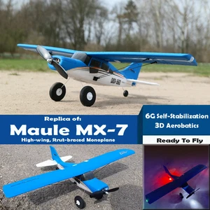 Avión de radiocontrol Maule MX7 monoplano 3D acrobático 6G giroscopio control acrobacias avión RTF - Imagen 1 de 24