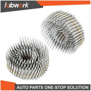 Labwork Siding Nails Collated Wire Coil Round Head 3600Pcs 15Deg 1-1/2" x 0.092" - Picture 1 of 15