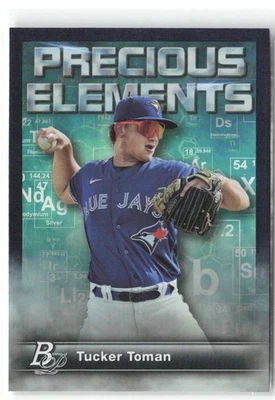 2023 Bowman Platinum #PE-29 Tucker Toman Precious Elements - Image 1 of 2