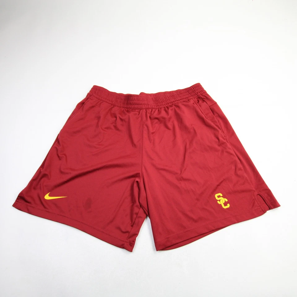 Шорты тренировочные мужские USC Trojans Nike Dri-Fit малиновые б/у - Изображение 1 из 1