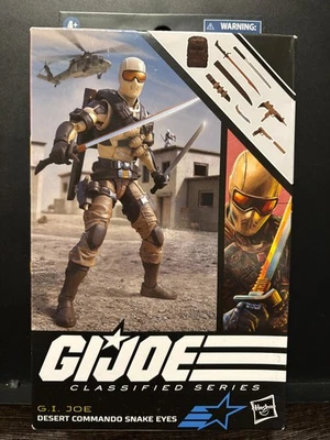 Hasbro GI Joe Classified Series Desert Commando Snake Eyes #92 NIB Foto 1 de 2