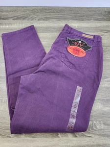 Gloria Vanderbilt Missy Classic Fit High Waist Mom Jeans Women's 16 Purple 32x30 - Picture 1 of 12