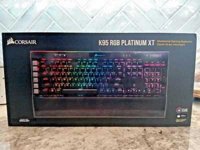 NEW IN BOX! Corsair CH-9127412-NA K95 RGB PLATINUM XT Gaming Keyboard - Image 1 of 4