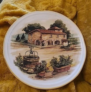 Italian Tuscan Home 15.5" Serving Plate/Platter-Opificio Etico Ceramiche, Italy - Picture 1 of 5