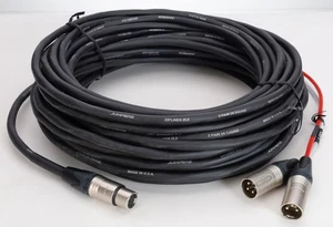 JUMPERZ Custom 5-pin XLRF to Dual XLRM for Shure VP88 Stereo Microphone - 75 ft - Picture 1 of 4