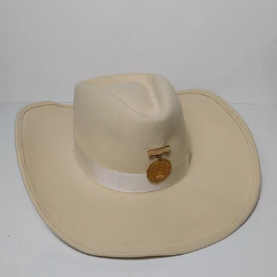 Vintage 1960s 1967 Las Vegas NV Elks Helldorado Western Cowboy Rancher Hat 7 1/8 - Image 1 of 4