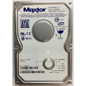 6V080E002611A - Maxtor 80GB 7200 RPM SATA 3.5" HDD - Picture 1 of 1
