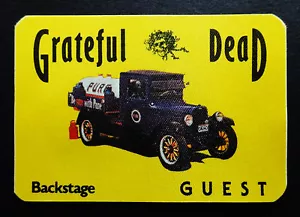 Grateful Dead Backstage Pass 1985 Vintage Pure Milk Truck Classic Car Bertha GD - Picture 1 of 10