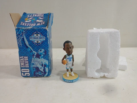 Open Box RARE Vintage Emeka Okafor New Orleans Hornets Mini Bobblehead Cover