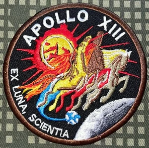 Apollo XIII EX Luna Scientia Parche Gancho y Plancha Repro Nuevo A841 - Imagen 1 de 2