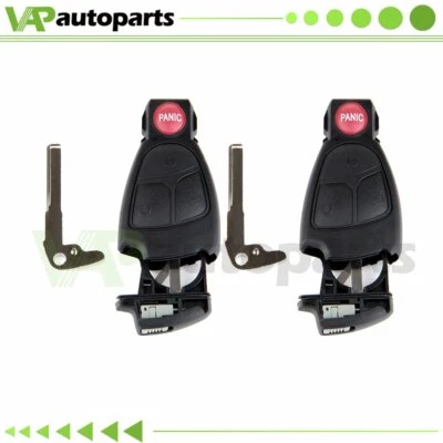 2 for 2000 2001 2002 2003 Mercedes Benz SL500 Remote Car Key Fob Shell Cover - Изображение 1 из 4