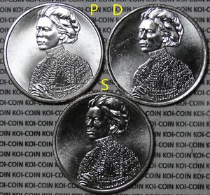 BU US 2023 PDS 3x Jovita Idar American Women quarters 25 cent 25c coins - Foto 1 di 2