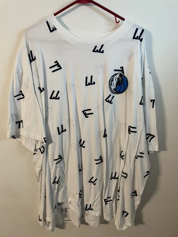 Dallas Mavericks Luka Doncic AOP MODERN WHITE T Shirt Size 4XL Cover