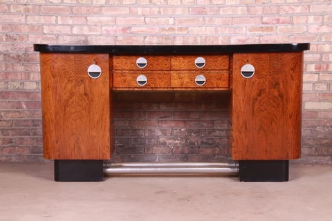 Gaetano Borsani Italian Art Deco Rosewood Sideboard Credenza or Bar Cabinet, 193 Cover