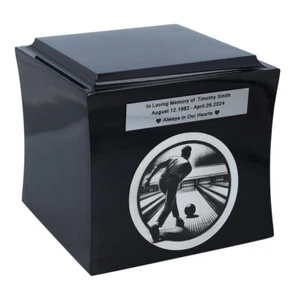 Thema bowling urn Uitvaart gepersonaliseerde urn - Imagen 1 de 10