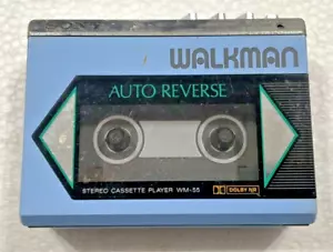 SONY WM-55 walkman stereo cassette player Made in Japan Reverse Dolby - Picture 1 of 12