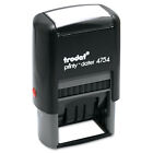 Trodat Economy 5-in-1 Stamp Dater Self-Inking 1 5/8 x 1 Blue/Red E4754
