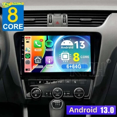 KHH Für SKODA Octavia III 3 5E 2013-2018 Android Carplay Autoradio BT GPS Navi 6+64G
