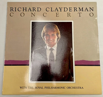 Richard Clayderman The Philharmonic Orchestra Concerto Vinyl Record 12” 33 RPM  - Image 1 of 4