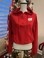 Wisconsin Badgers Red Women’s 1/4 Zip Hoodie Medium
