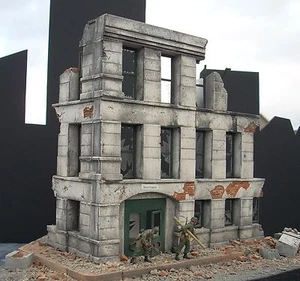 Dioramas Plus DP2 Government Building Ruins 1/35 Scale Model Kit + Bonus Read! - Picture 1 of 7