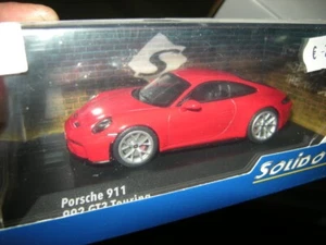 1:43 Solido Porsche 911 Typ 992 GT3 Touring Guards rojo/rojo en embalaje original - Imagen 1 de 1