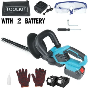 Cordless Hedge Trimmer Garden Grass Pruner Cutter Tool w/ 2 Battery For MAKITA - Picture 1 of 12